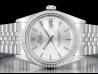 Rolex Datejust 36 Argento Jubilee Silver Lining Dial 1603 